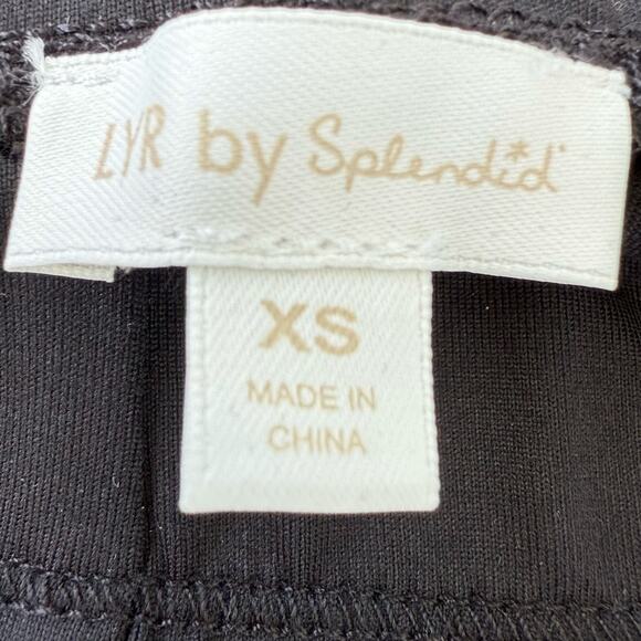 Splendid Stretch Nylon LYR Black Leggings Lightweight Size XS Athleisure NWT - Picture 9 of 11